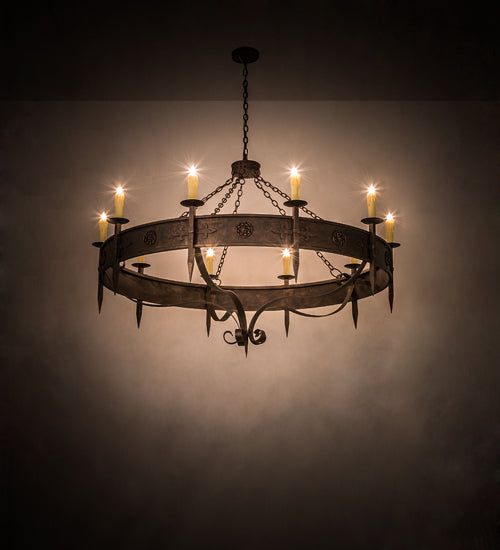 66" Wide Calandra 10 Light Chandelier