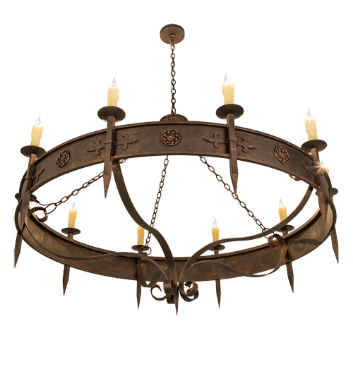 66" Wide Calandra 10 Light Chandelier