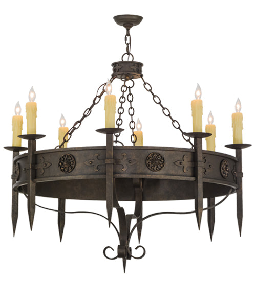 42"W Calandra 8 Lt Chandelier