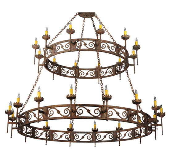 83"W Majella 2 Tier Chandelier