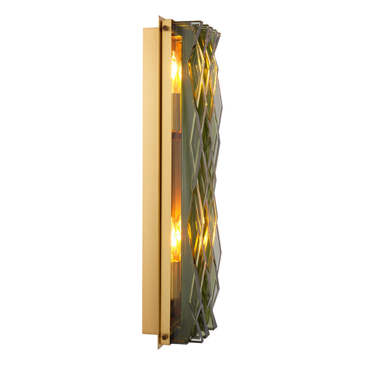 Wall Lamp Nuvola L Antique Brass Finish UL