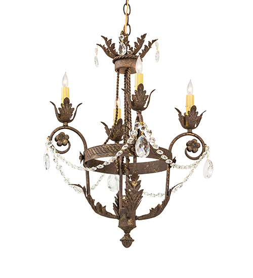 18" Wide Antonia 4 Light Chandelier