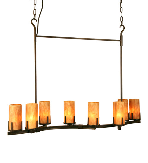 52" Long Cero 8 Light Oblong Chandelier