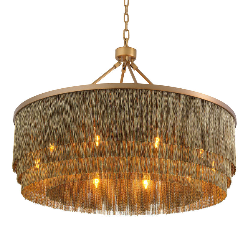 Chandelier Tissot L Antique Brass Finish UL