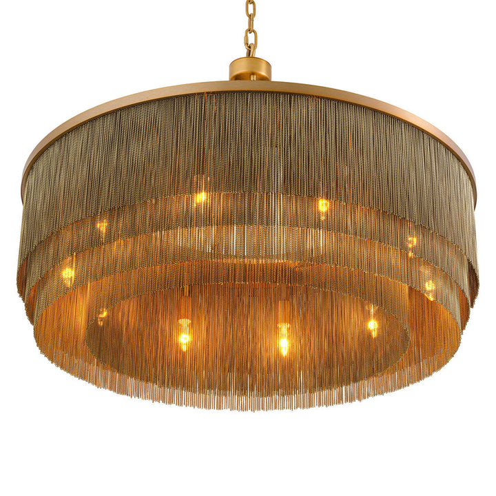 Chandelier Tissot L Antique Brass Finish UL