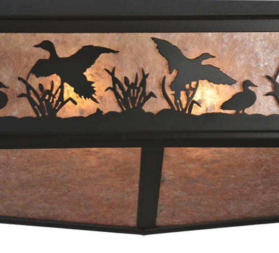 80"L Ducks In Flight Oblong Semi-Flushmount