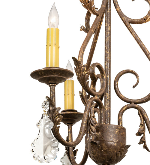 18" Wide French Elegance 3 Light Chandelier