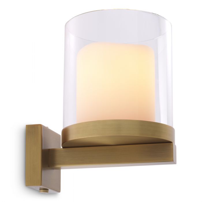 Wall Lamp Donovan Antique Brass Finish UL