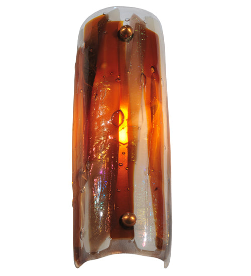 4"W Metro Fusion Marina Glass Wall Sconce