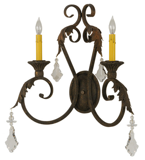 19"W Josephine 2 Lt Wall Sconce