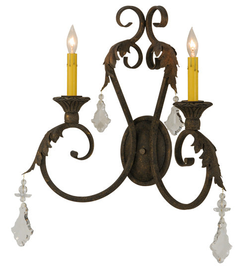 19"W Josephine 2 Lt Wall Sconce