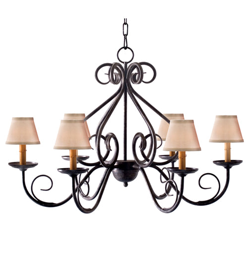 36" Wide Jenna 6 Light Chandelier