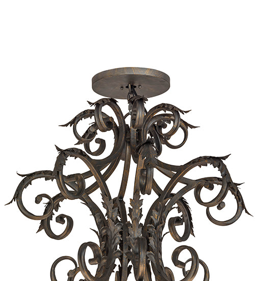 60"W Serratina 32 Lt Chandelier