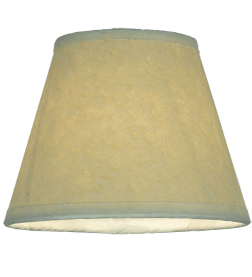 5"W X 4"H Aged Celadon Beige Parchment Shade