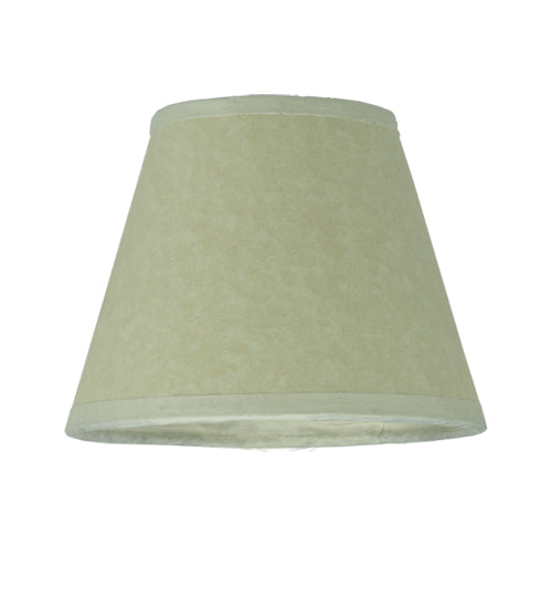 5"W X 4"H Aged Celadon Beige Parchment Shade