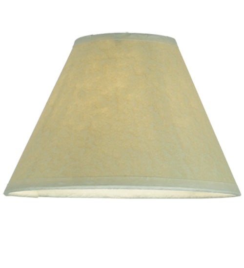 7"W X 4.5"H Aged Celadon Beige Parchment Shade