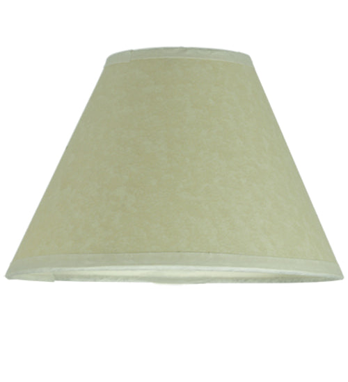 7"W X 4.5"H Aged Celadon Beige Parchment Shade