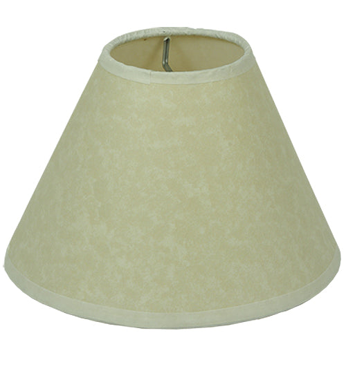 7"W X 4.5"H Aged Celadon Beige Parchment Shade