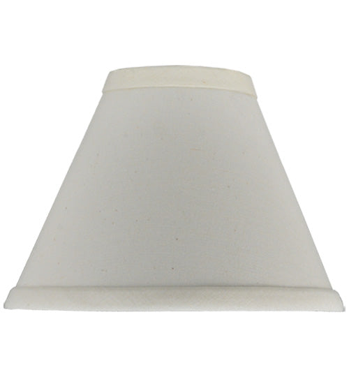 7"W X 5"H Natural Linen White Fabric Shade