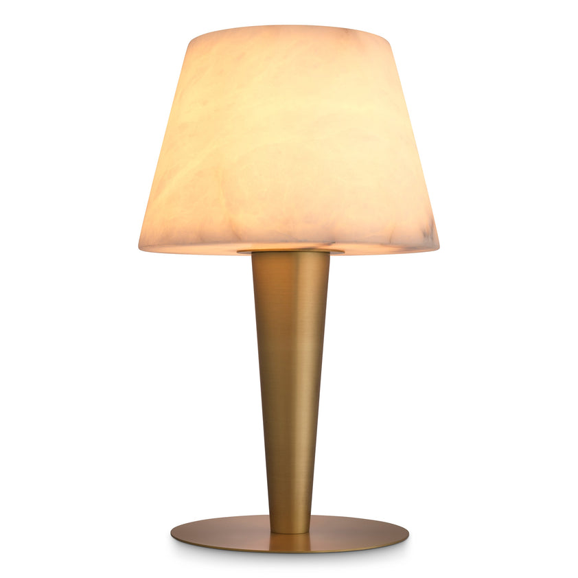 Table Lamp Scarlette Antique Brass Finish UL