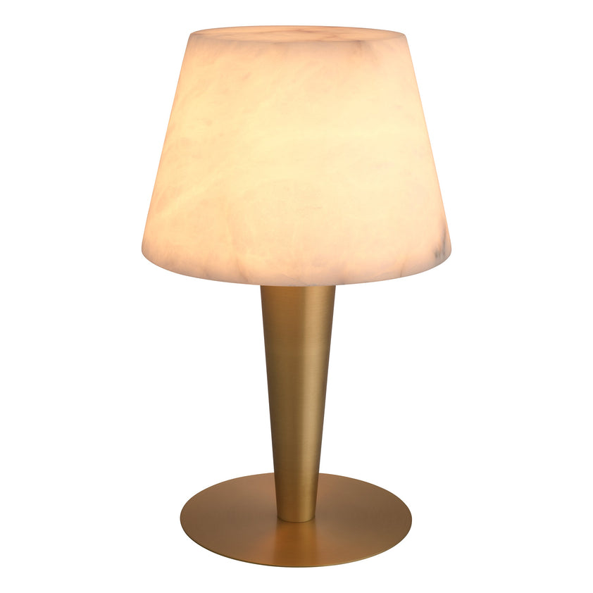 Table Lamp Scarlette Antique Brass Finish UL