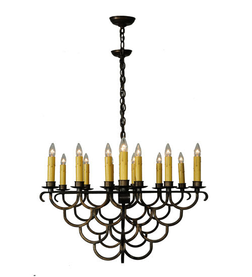 71"L Picadilly 23 Lt Oblong Chandelier