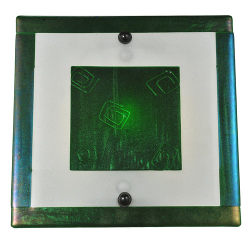 12"W Metro Fusion Aventurine Glass Wall Sconce