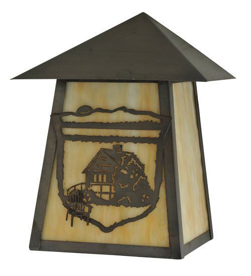 9"W Lake Clear Lodge Cabin Wall Sconce