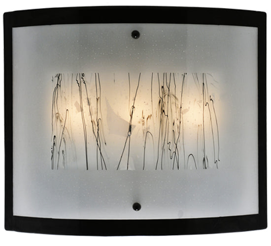 24" Wide Fused Glass Twigs Glass Wall Sconce