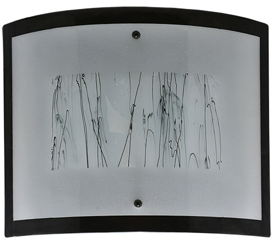 24" Wide Fused Glass Twigs Glass Wall Sconce