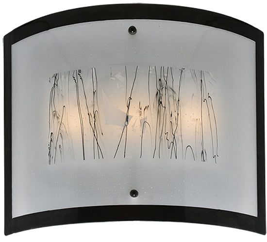 24" Wide Fused Glass Twigs Glass Wall Sconce