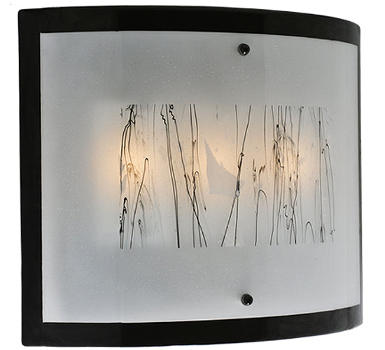 24" Wide Fused Glass Twigs Glass Wall Sconce