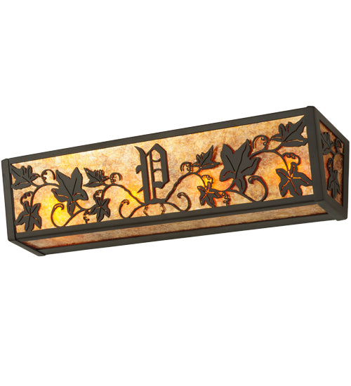 24"L Personalized Grapevine Vanity Light