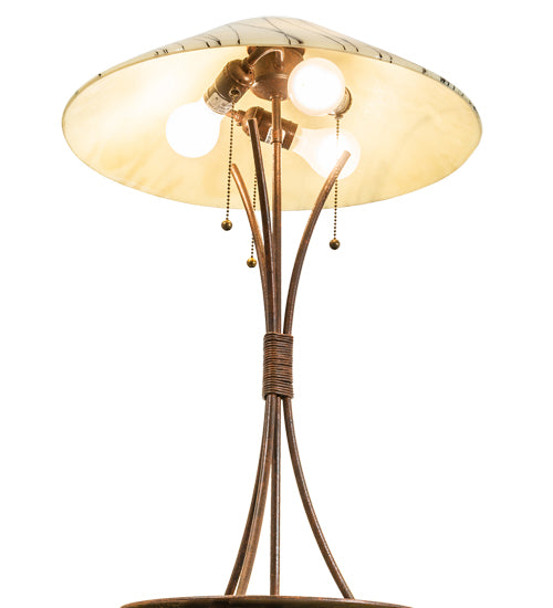 27" High Metro Fusion Branches Glass Table Lamp