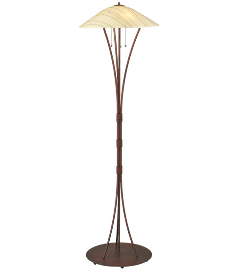 65"H Metro Fusion Branches Glass Floor Lamp