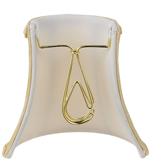 5.25"W X 6"H Trumpet Cream Half Shade