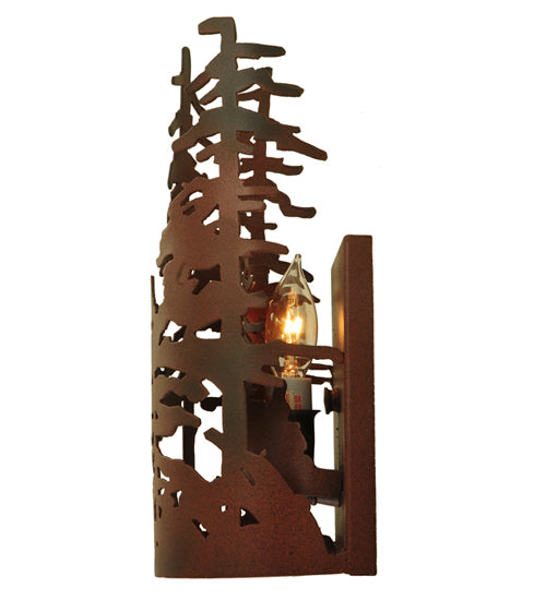 5.5" Wide Tall Pines Wall Sconce