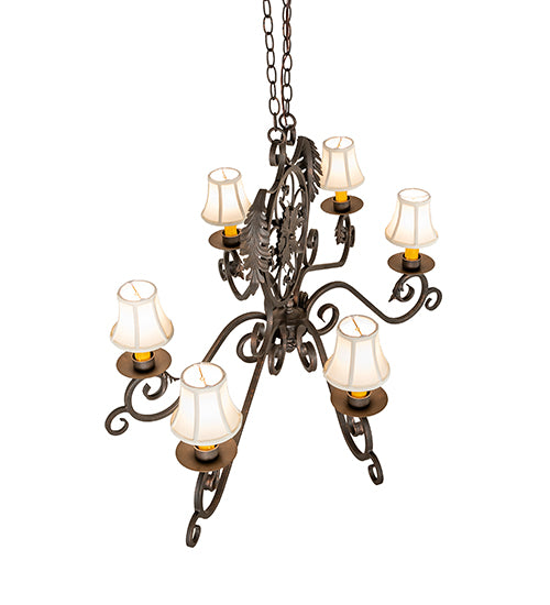 48" Long Christabel 6 Light Oblong Chandelier