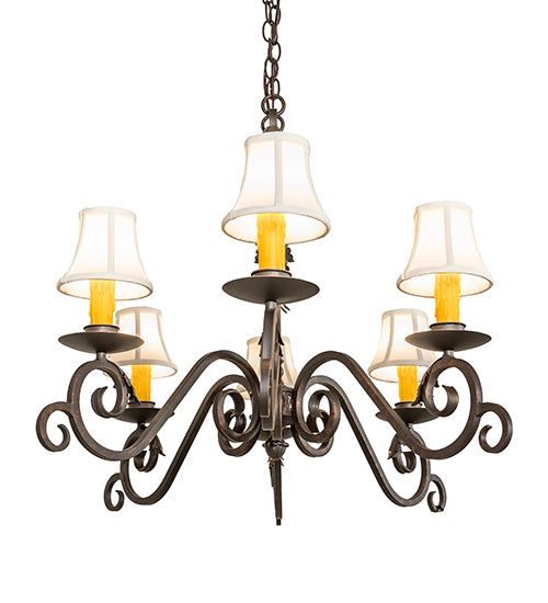 48" Long Christabel 6 Light Oblong Chandelier