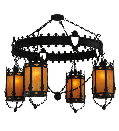 73"W Valhalla 4 Lt Chandelier