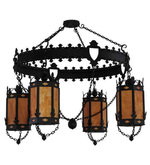 73"W Valhalla 4 Lt Chandelier