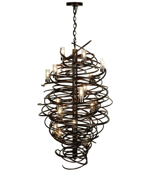 30"W Centric 18 Lt Chandelier