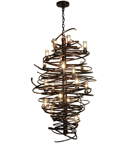 30"W Centric 18 Lt Chandelier