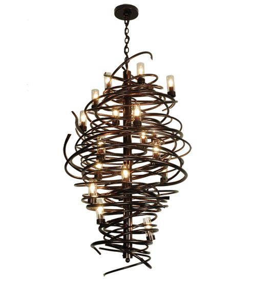 30"W Centric 18 Lt Chandelier