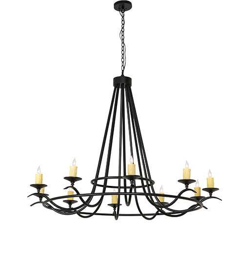 60" Wide Octavia 10 Lt Chandelier