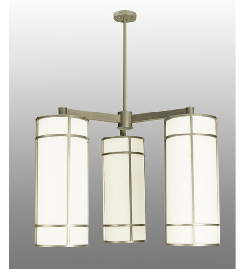 49" Wide Cilindro Jackson Hall 3 Light Chandelier