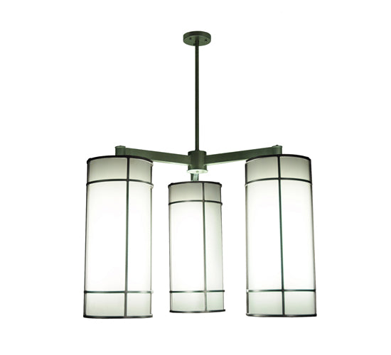 49" Wide Cilindro Jackson Hall 3 Light Chandelier