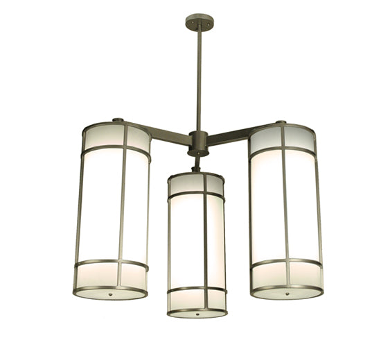 49" Wide Cilindro Jackson Hall 3 Light Chandelier