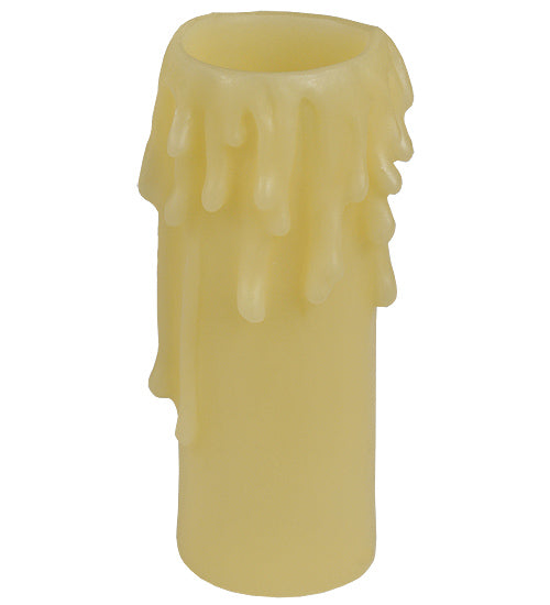 1.5" Wide X 4" High Ivory Resin Candle Cover