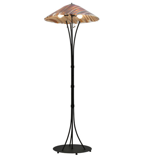 65"H Marina Fused Glass Floor Lamp